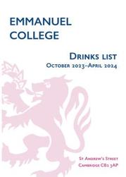 Image of Drinks List