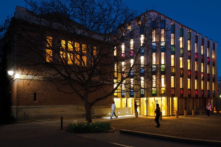 College Library at night