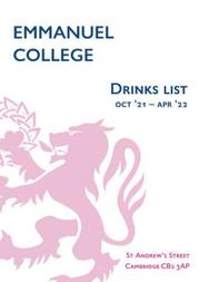 Image of Drinks List