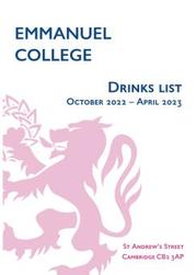 Image of Drinks List